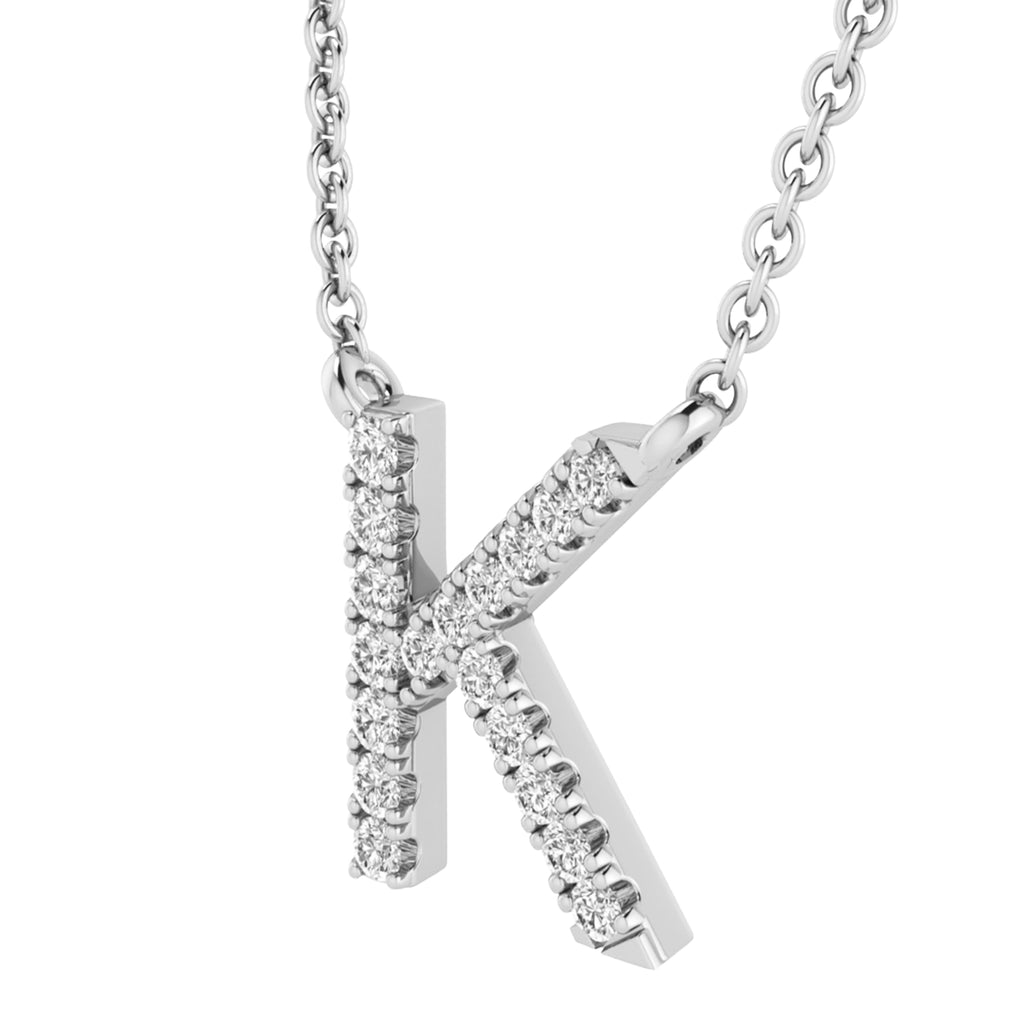 Diamond Initial Necklaces