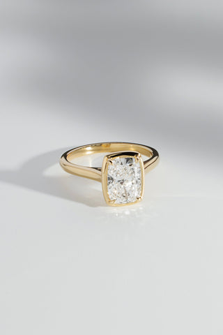 Elise - Cushion Bezel Engagement Ring