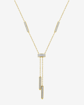 9k Yellow Gold Diamond Drop Pendant & Chain