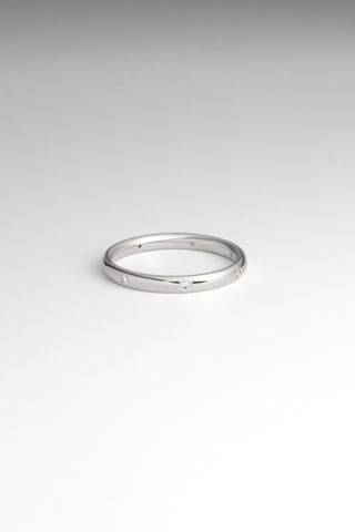 Cleo - WG Hammer Set Wedding / Eternity / Dress Ring