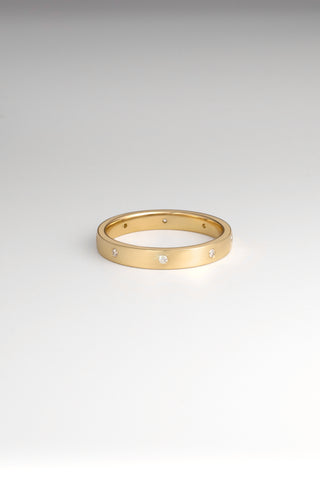 Ines - YG Hammer Set Wedding / Eternity / Dress Ring