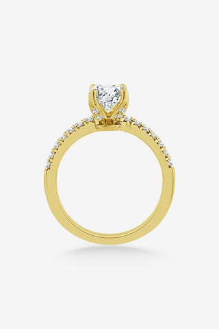 Celeste - Star-Cut Round Engagement Ring