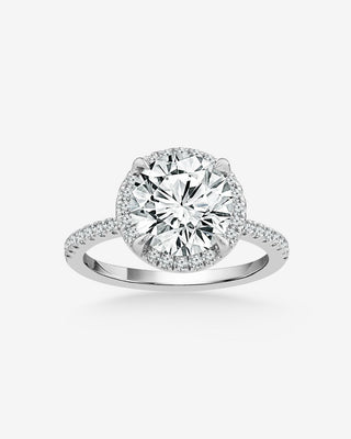 Ember - Star-Cut Round Halo Engagement Ring