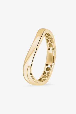 Curved Gold Band