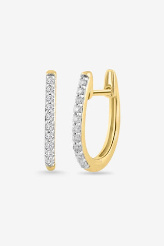 Diamond Huggie Earrings