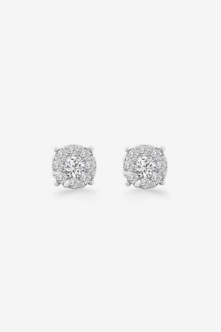 Diamond Cluster Earrings