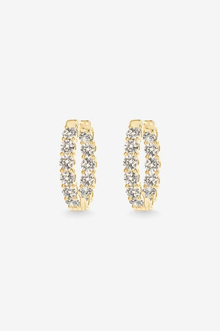 Nadia - 1.50ct Lab Diamond Inside Out Hoops