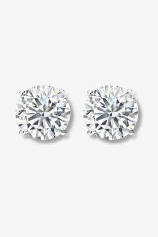 Petra - 2ct Round Brilliant Diamond Studs