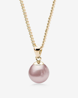 9k Yellow Gold Pink 9-9.5mm Freshwater Pearl Pendant