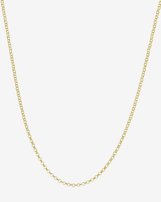 9k Yellow Gold Round Belcher Chain 1.6mm - 45cm