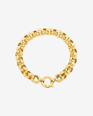 9k Yellow Gold Silver Filled Belcher Bracelet