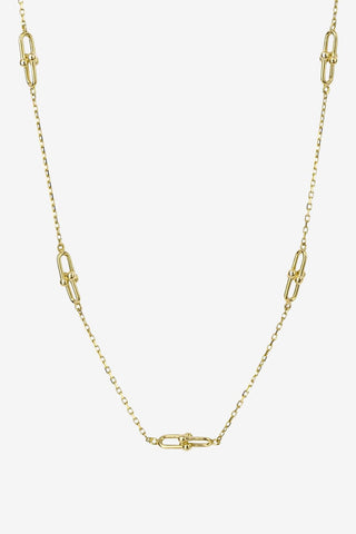 9k Yellow Gold Double Link Fancy Chain
