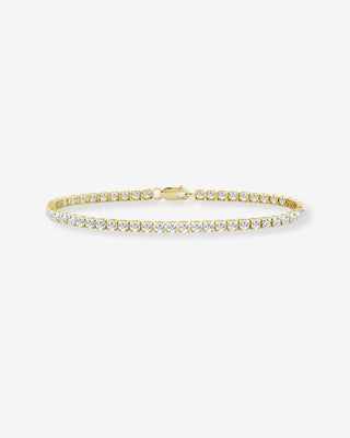 10k Yellow Gold 3.85ct Lab-grown Diamond Tennis Bracelet