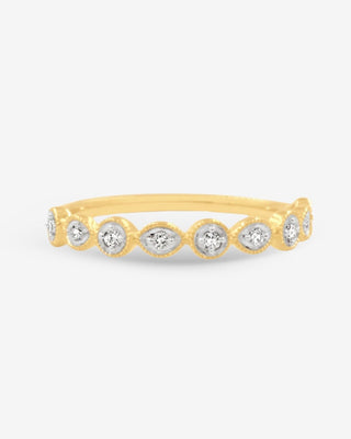 9k Yellow Gold Diamond Ring
