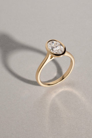 Lila - Oval Bezel Engagement Ring