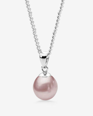 925 Sterling Silver Pink 10-10.5mm Freshwater Cultured Pearl Pendant
