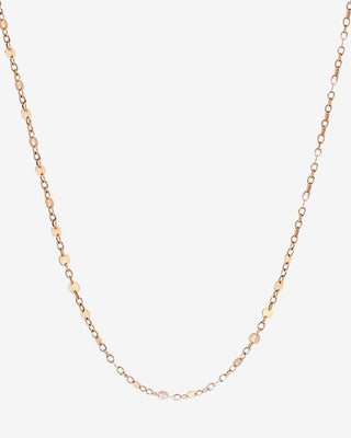 9k Rose Gold Flat Disc Chain