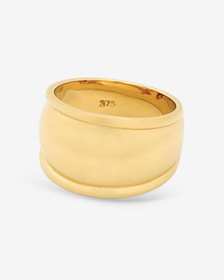 9k Yellow Gold Dome Ring