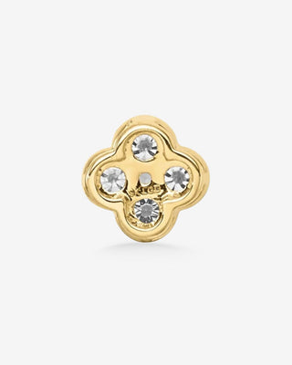 9k Yellow Gold 0.25ct Lab-grown Diamond Clover Pendant - Chain Sold Separately