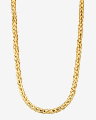 9k Hollow Yellow Gold Foxtail Chain - 45cm Long