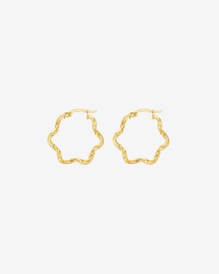 9k Yellow Gold Twist / Wavy Earrings