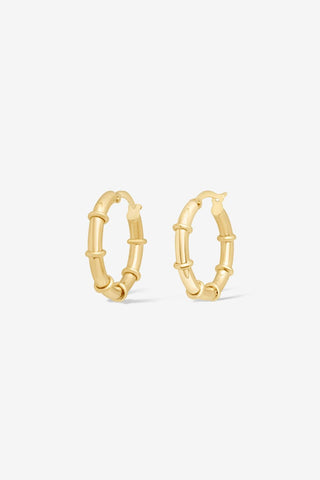 Bamboo Hoop Earrings