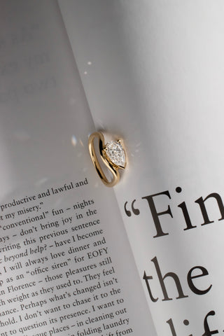 Adeline - East-West Pear Engagement Ring
