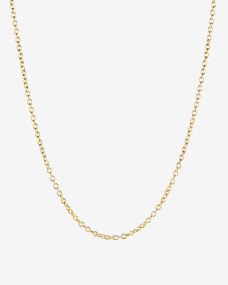 9K Yellow Gold Cable Chain 1.5mm - 45cm