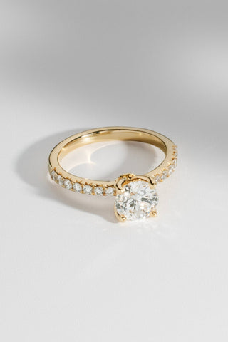 Celeste - Star-Cut Round Engagement Ring