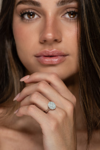 Charli - Oval Cluster Engagement / Dress Ring