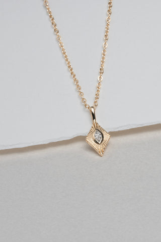 0.11ct Marquise Diamond Pendant