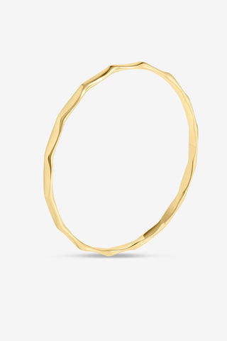 Silver Filled Facet Bangle