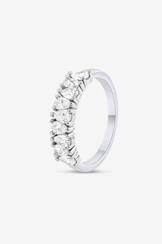 Hallie - WG Pear Wedding / Eternity / Dress Ring