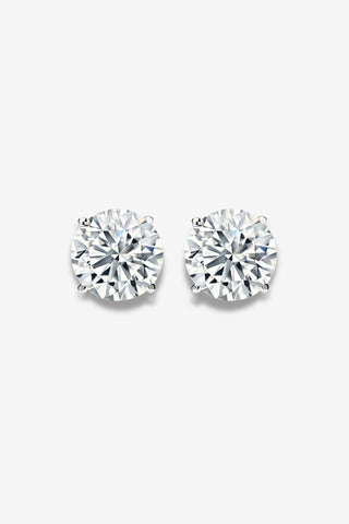 Petra - 2ct Round Brilliant Diamond Studs