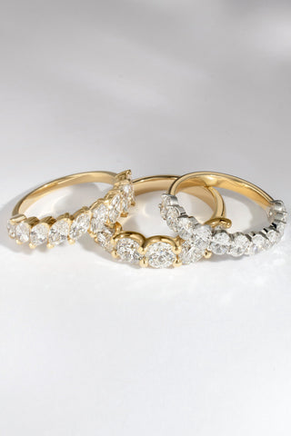 Jade 18k yellow gold marquise lab-grown diamond eternity ring, 1.35ct total, DEF colour VVS1 clarity