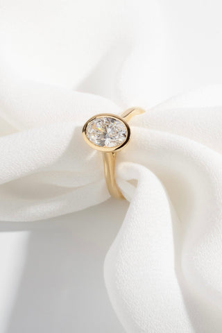 Lila - Oval Bezel Engagement Ring