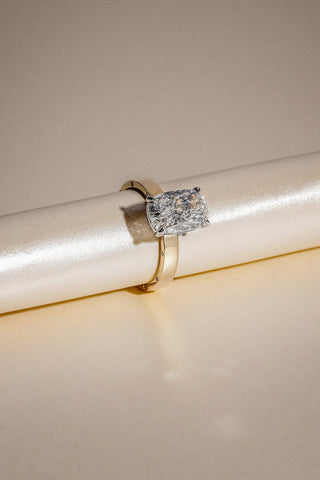 Noah - 3.01ct Lab Elongated Cushion Cut Diamond Engagement Ring