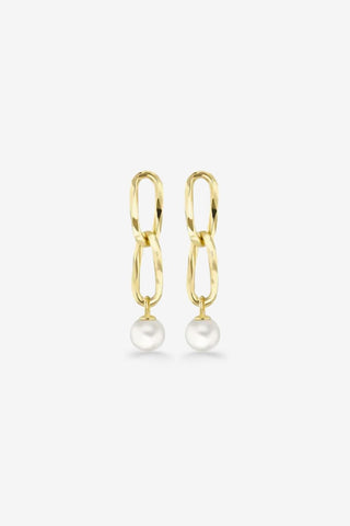 Link + Freshwater Pearl Drop Studs