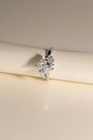 Phillipa - Lab Diamond Pear Toi et Moi Engagement Ring