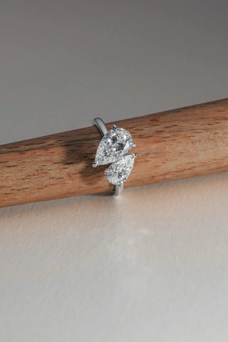 Phillipa - Lab Diamond Pear Toi et Moi Engagement Ring