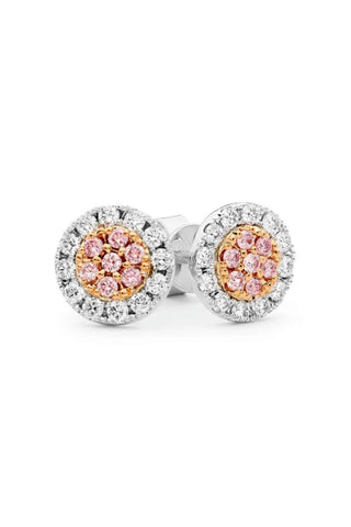 Pink Diamond Studs