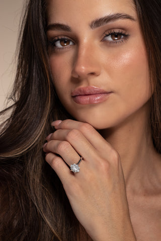 Sienna - Oval Cluster Engagement Ring