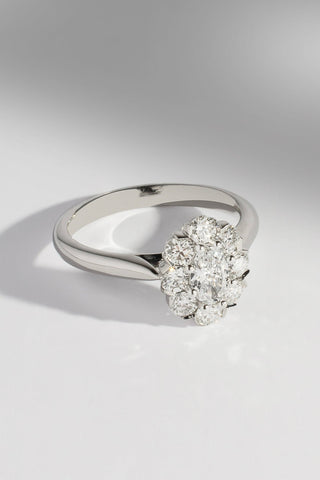 Sienna - Oval Cluster Engagement Ring