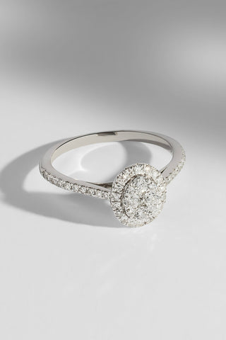Suki - Oval Halo Cluster Engagement Ring