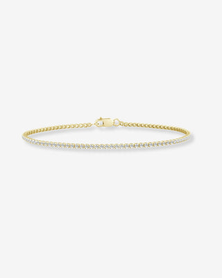 10k Yellow Gold 1.25ct Lab-grown Diamond Tennis Bracelet