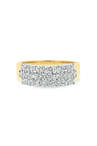 Ada - 1.01ct (Total Weight) Natural Diamond Set 'Honeycomb' Ring